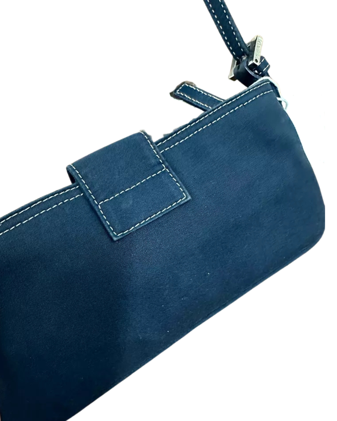 Fendi Baguette Denim Shoulder Bag