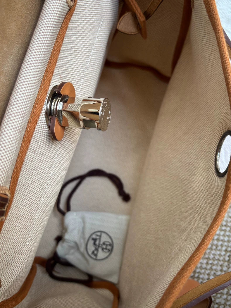 Hermès Herbag Zip 31 “Pegasus” Canvas & Leather Bag